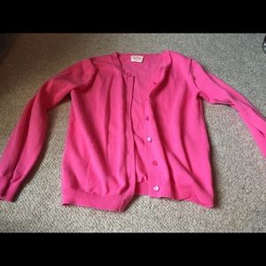 Crew cuts girls m pink cardigan